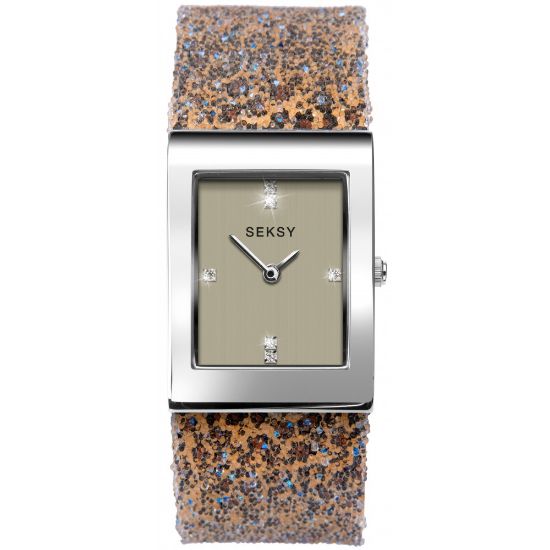 Снимка на Дамски часовник Seksy Rocks Leopard Print Swarovski Crystals - S-2851.37