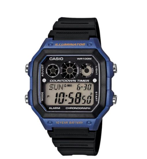 Снимка на Мъжки дигитален часовник Casio - Casio Collection - AE-1300WH-2AVDF