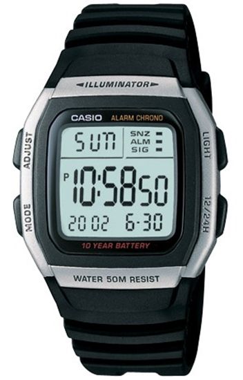 Снимка на Мъжки аналогов часовник Casio - Casio Collection - W-96H-1AVDF