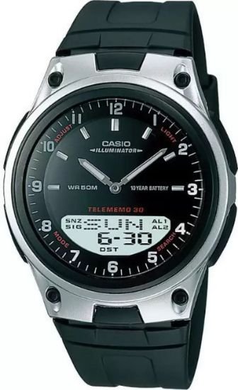 Снимка на Мъжки дигитален часовник Casio Solar - Casio Collection - AW-80-1AVDF