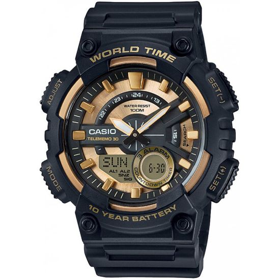 Снимка на Мъжки дигитален часовник Casio - Casio Collection - AEQ-110BW-9AVDF