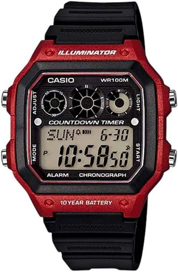 Снимка на Мъжки дигитален часовник Casio - AE-1300WH-4AVDF