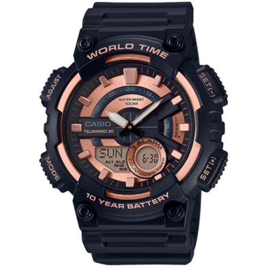 Снимка на Мъжки дигитален часовник Casio - Casio Collection - AEQ-110W-1A3VDF
