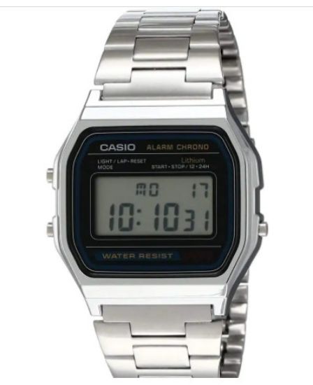 Снимка на Мъжки дигитален часовник Casio - A158WA-1DF