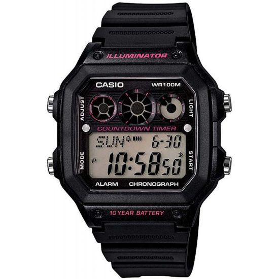Снимка на Мъжки дигитален часовник Casio - AE-1300WH-1A2VDF