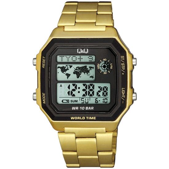 Снимка на Мъжки дигитален часовник Q&Q World Time - M196J007Y