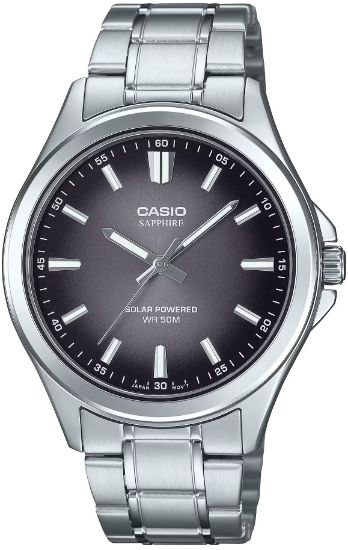 Снимка на Мъжки аналогов часовник Casio Sapphire Solar - MTS-RS100D-1AVDF