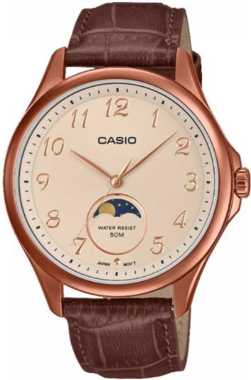 Снимка на Мъжки аналогов часовник Casio Moon Phase - MTP-M110RL-5AVDF