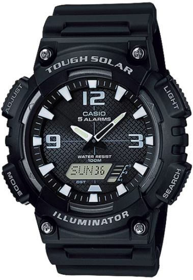 Снимка на Мъжки дигитален часовник Casio Solar - Casio Collection - AQ-S810W-1AVDF