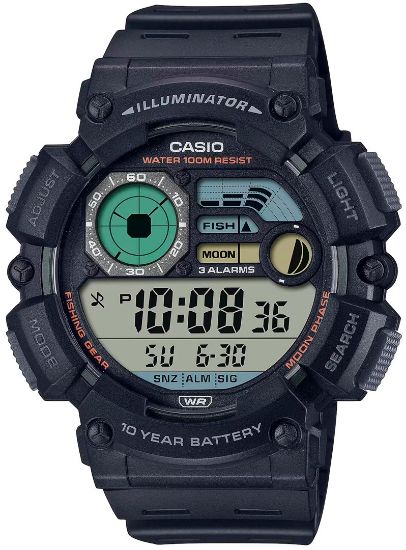 Снимка на Мъжки дигитален часовник Casio Fishing Gear - WS-1500H-1AVEF