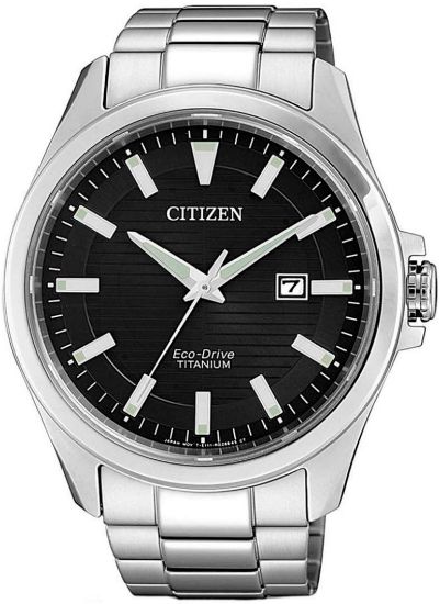 Снимка на Мъжки аналогов часовник Citizen Eco-Drive Super Titanium - BM7470-84E