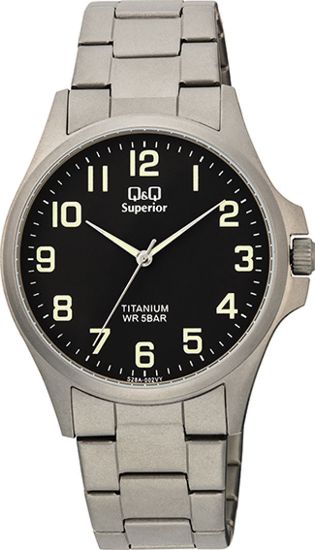 Снимка на Мъжки аналогов часовник Q&Q Superior Titanium - S28A-002VY